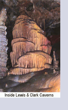 Inside the Lewis and Clark Caverns