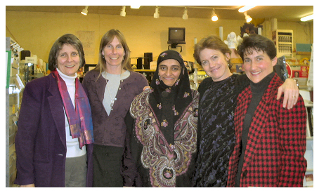 photos of authors at book signing