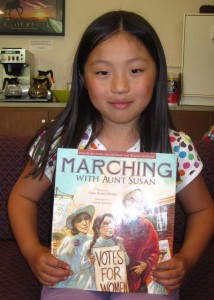 Eight-year-old Eden reviews Marching With Aunt Susan. Read her review at the Read, Write, Repeat blog.
